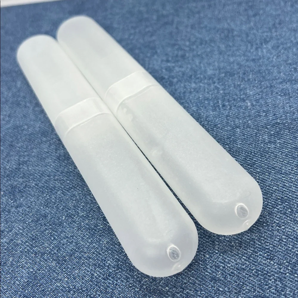 Toothbrush Travel Plastic Case Portable Tube Protector Holder Lot of 2 NWOT